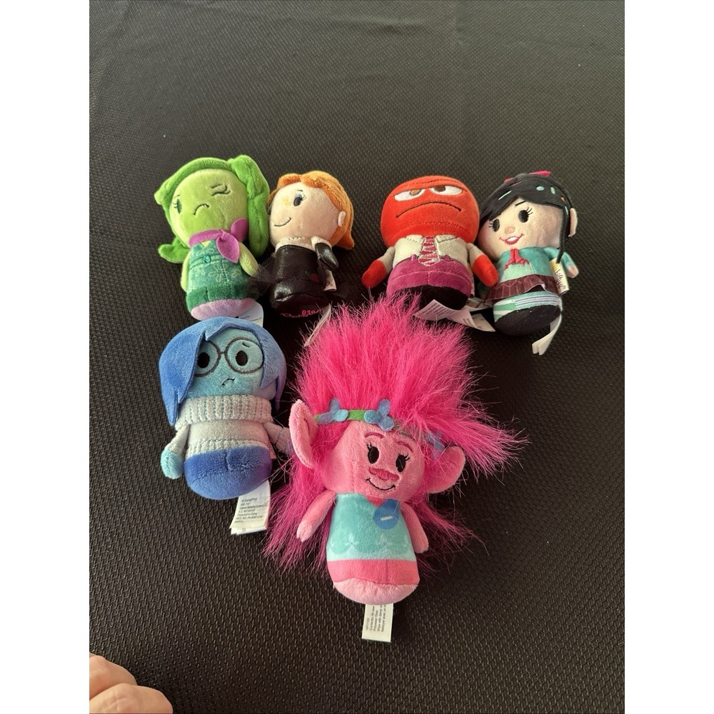 Itty Bittys Hallmark Lot Of 6 Barbie Troll Disney Pixar Inside Out Wreck It Ralp